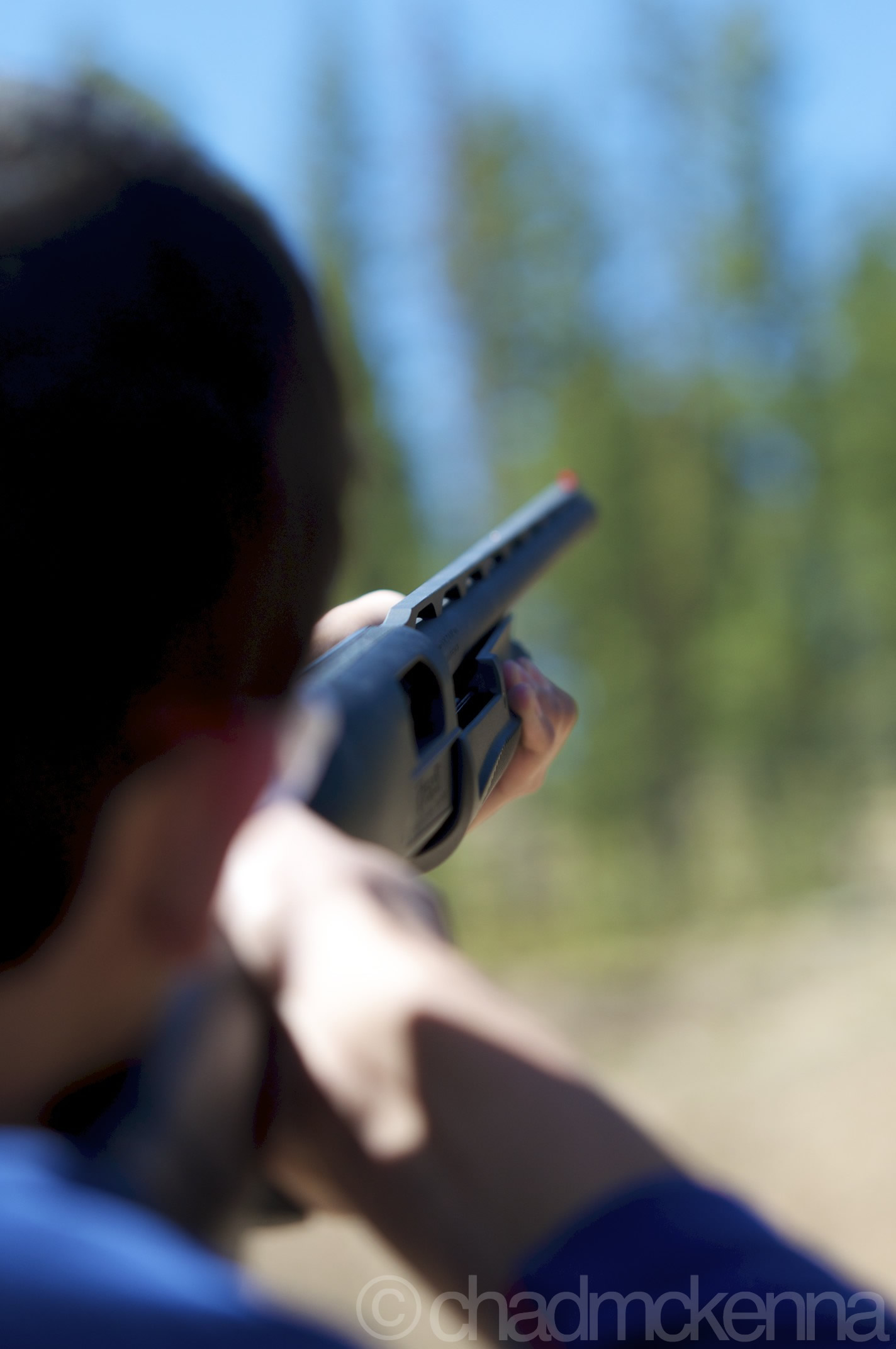 Ameen Rocking the 12 Guage. (Sigma 70-200mm, 70mm, 1/1600, F/2.8, ISO 200 on D5000)