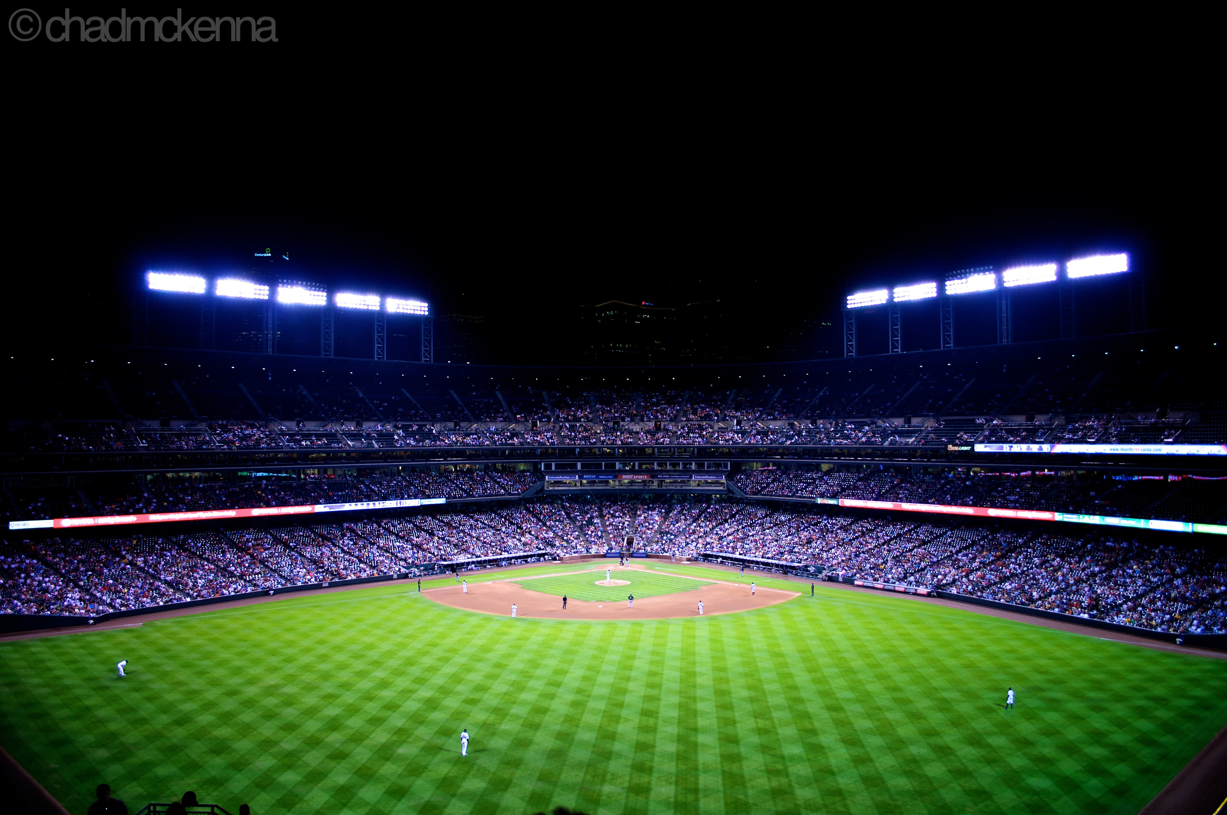 Coors Field. (Nikkor 18-55mm, 18mm, 1/80, F/3.5, ISO 400 on D5000)