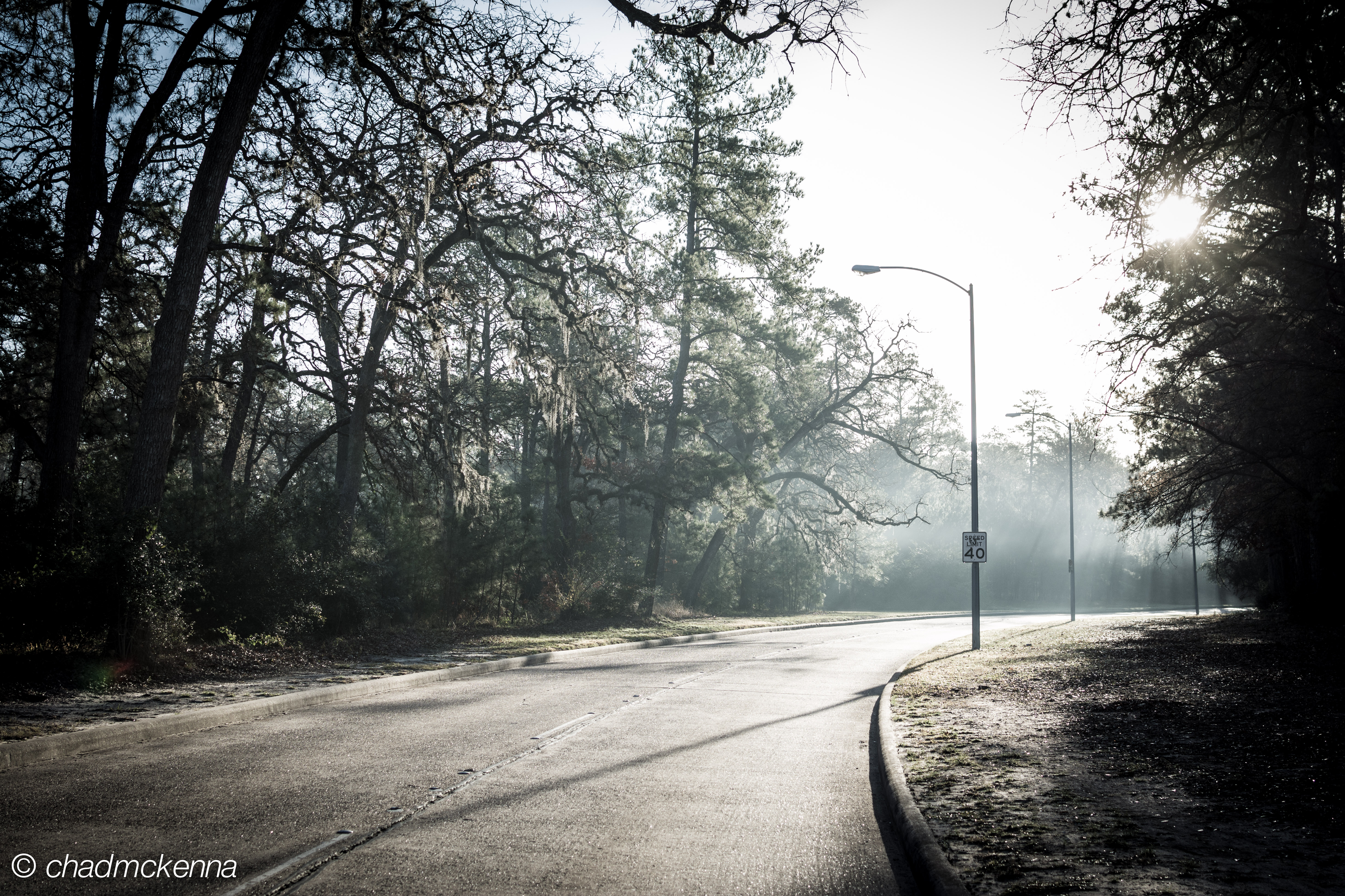 Entrance to Memorial Park in Houston