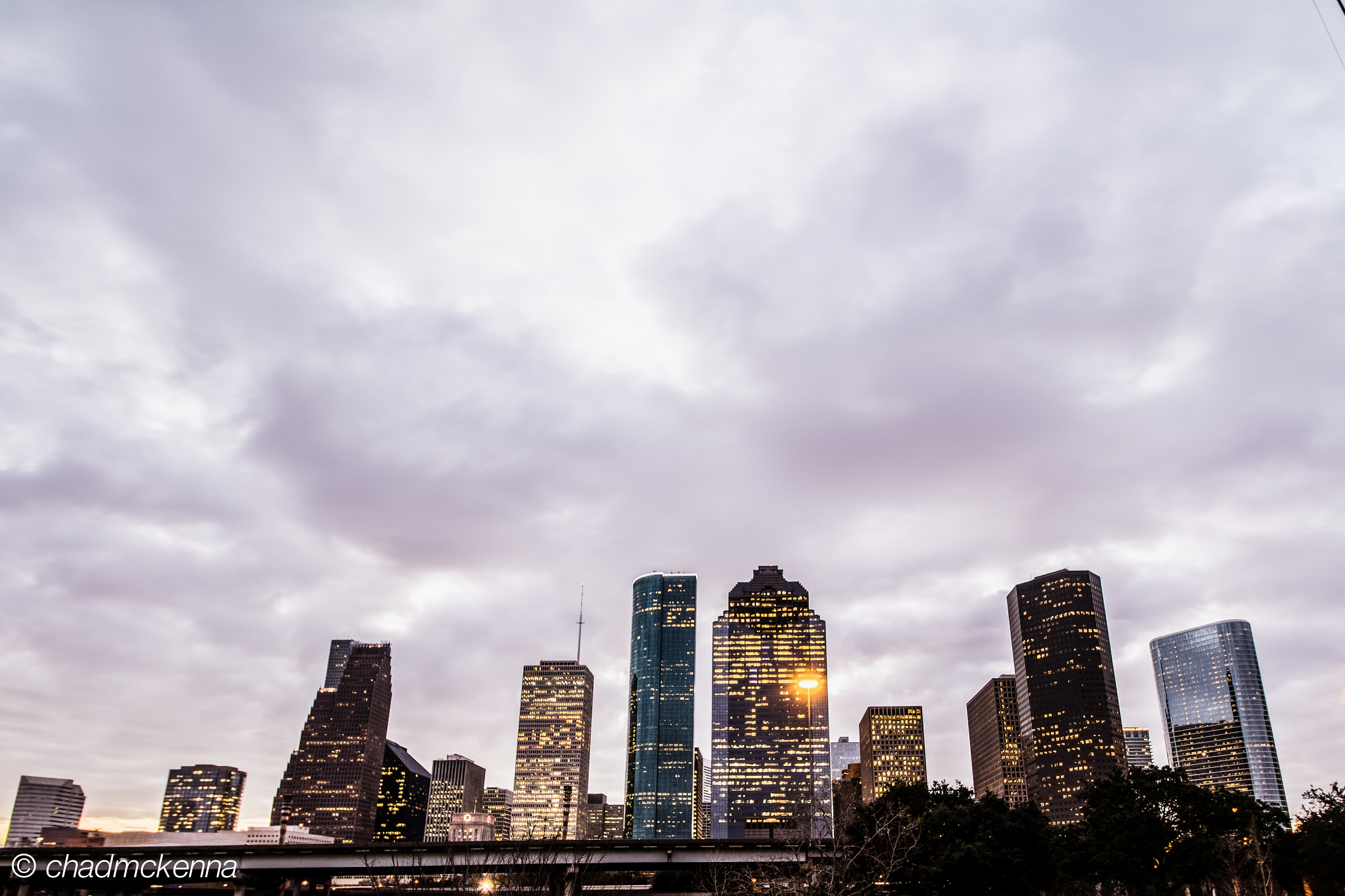 Downtown Houston HDR shot from Sabine Street Bridge