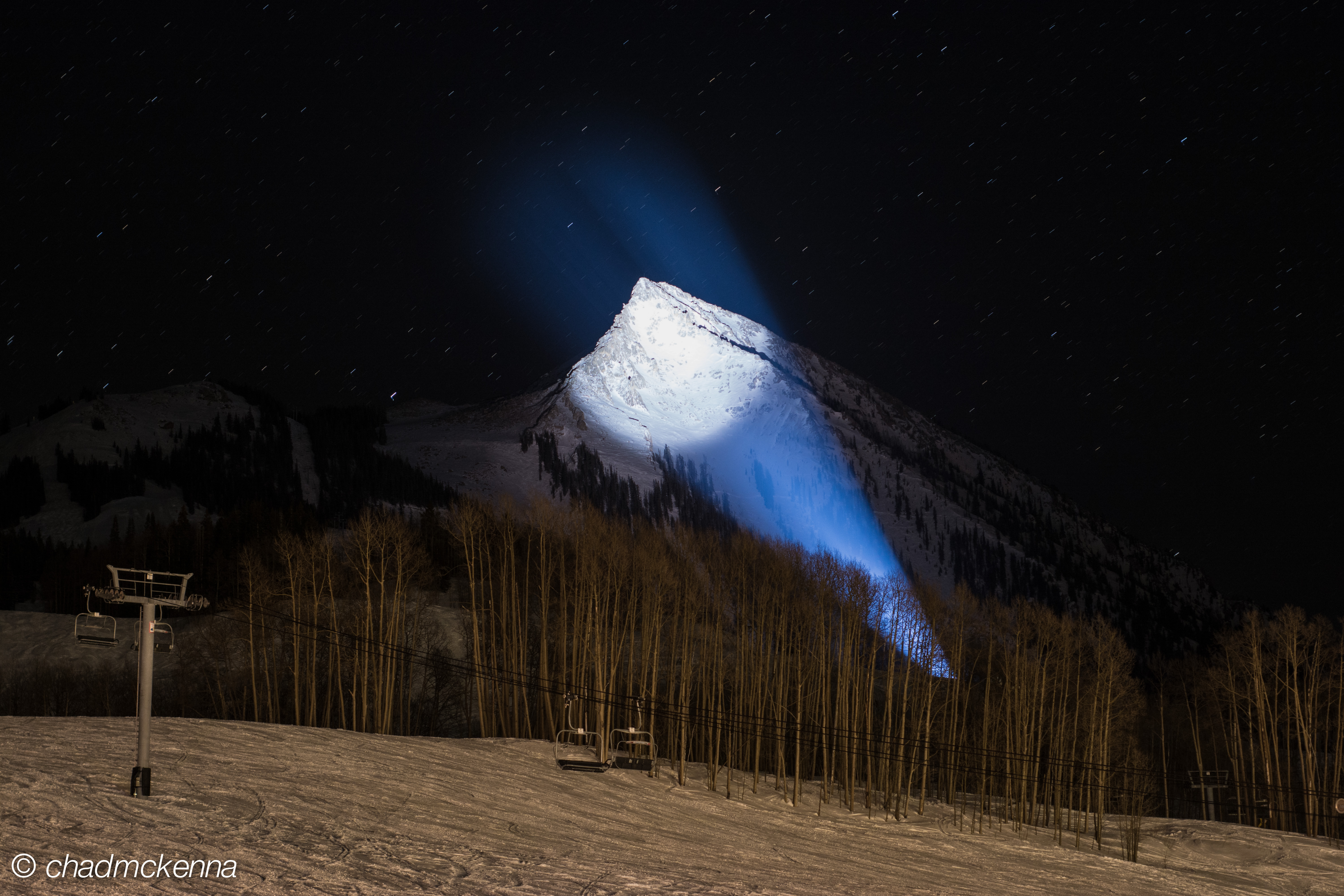 Crested Butte Resort lit up