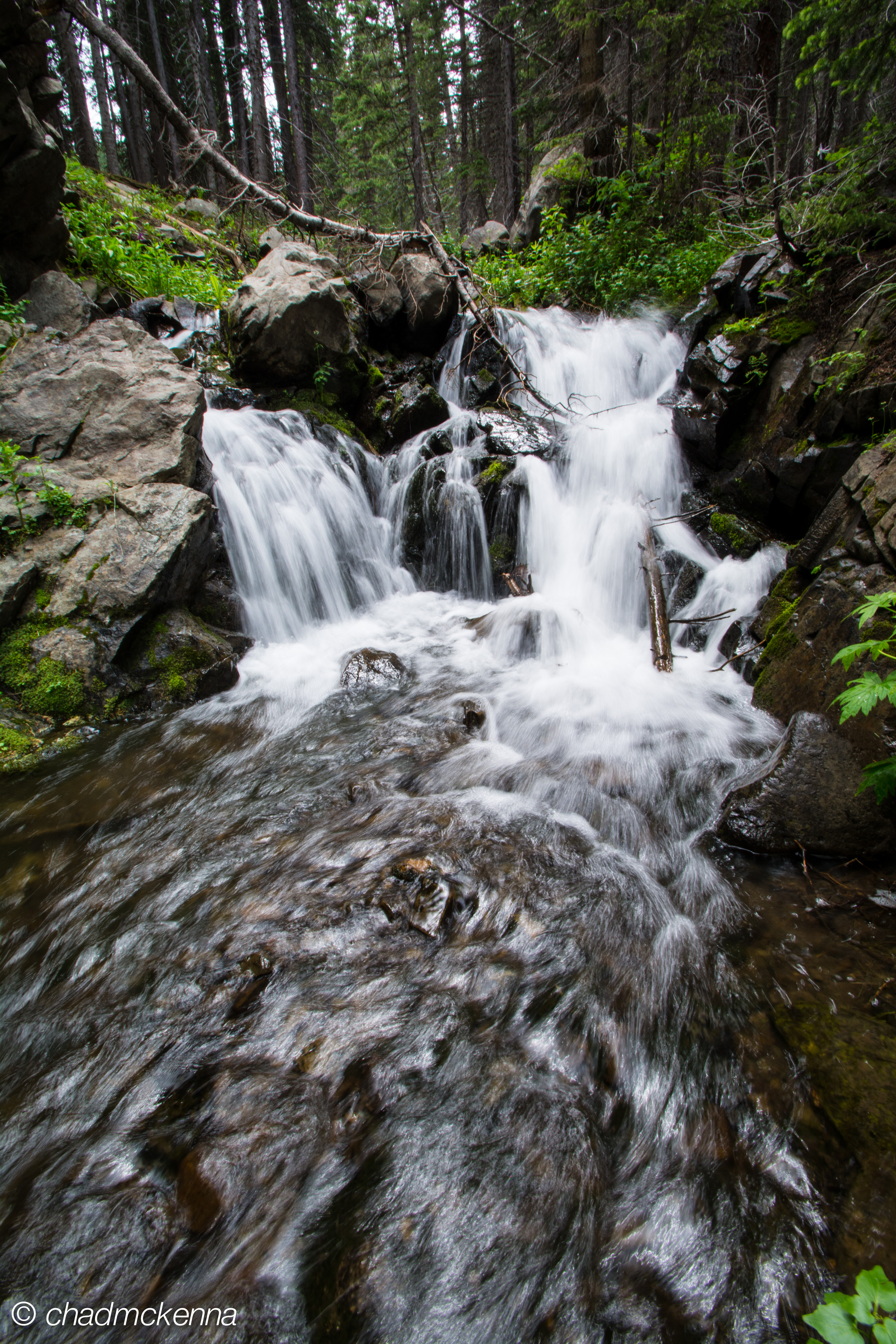 Little waterfall next to camp