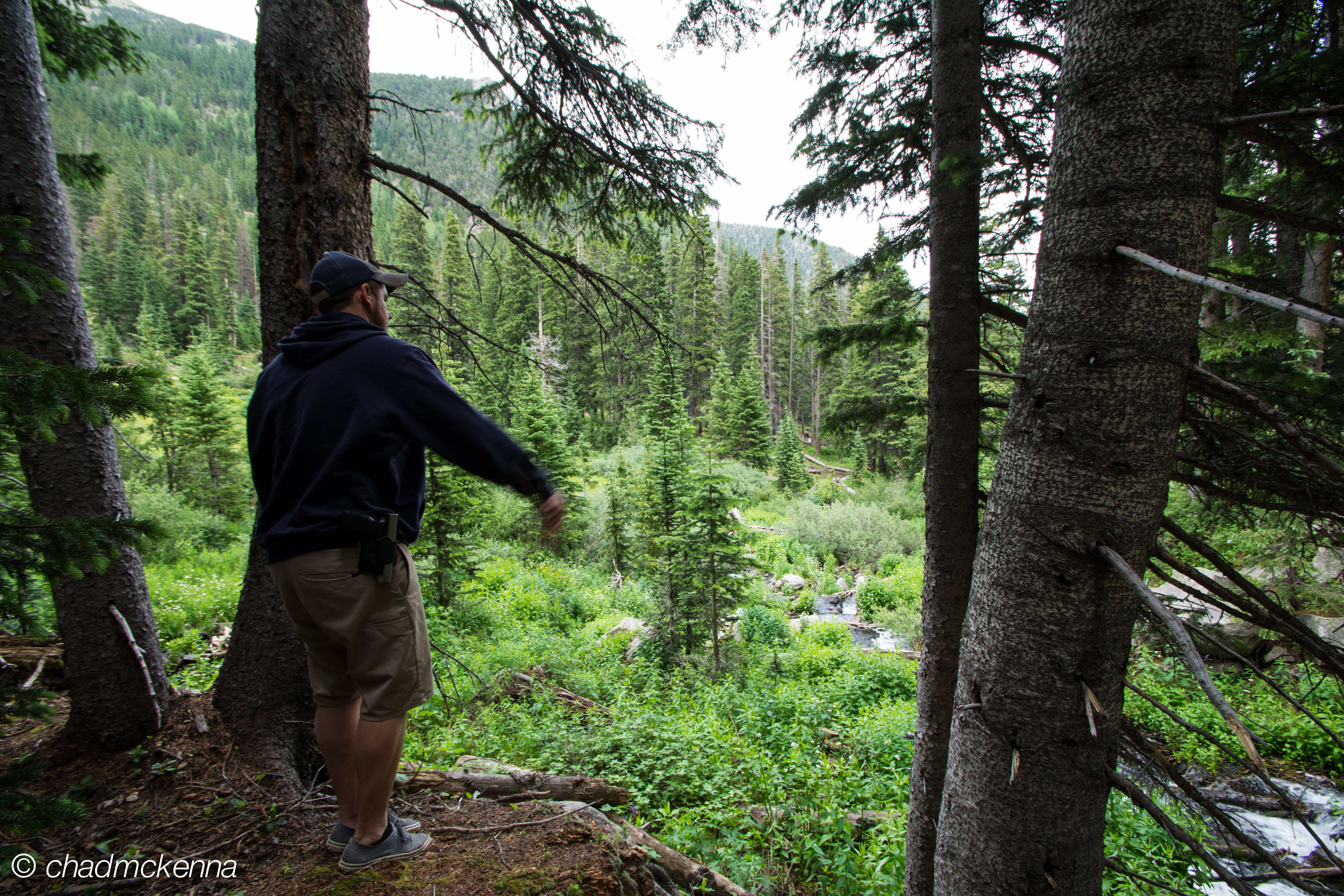 Overlooking our campsite