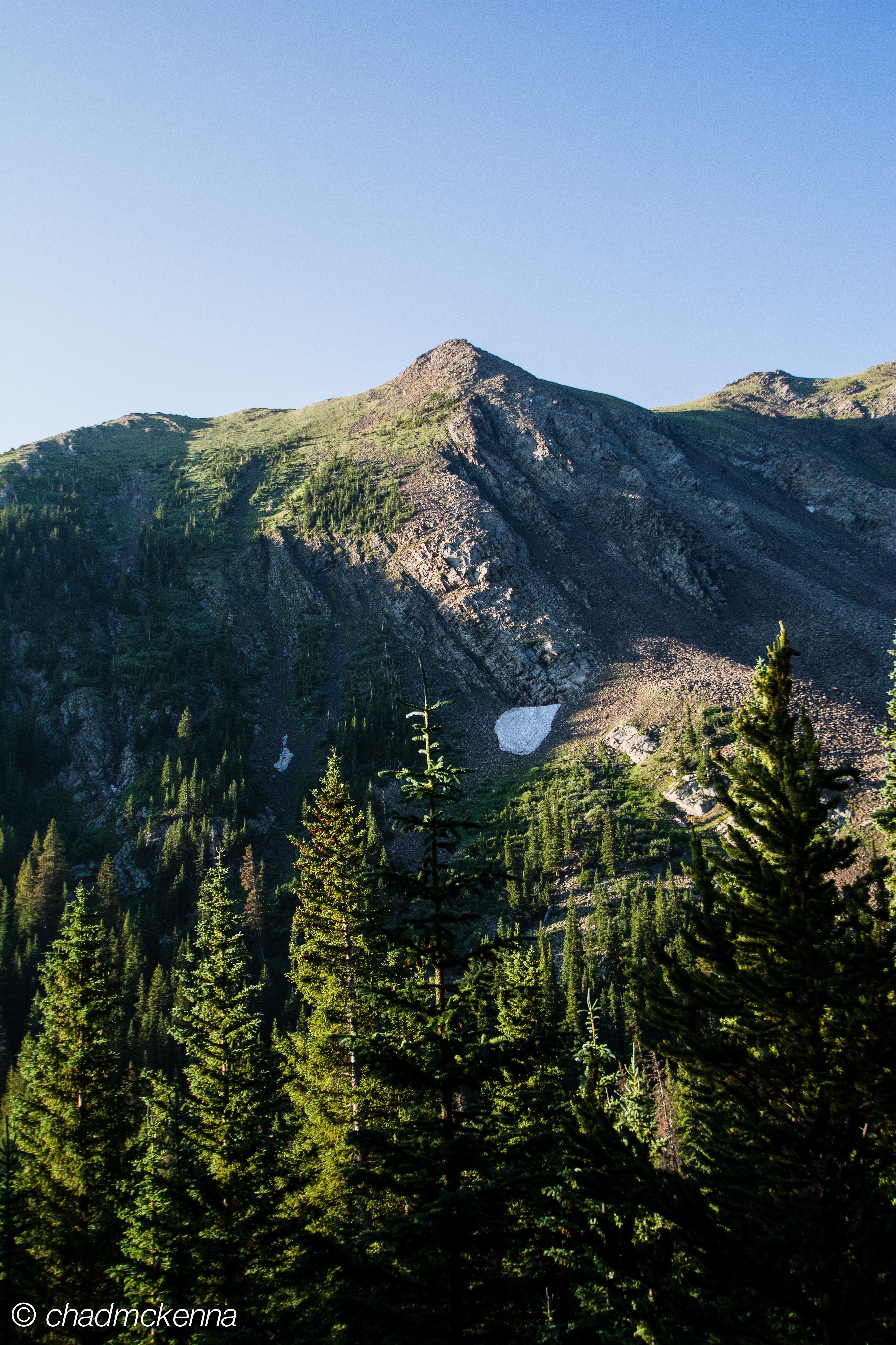Early morning view from campsite