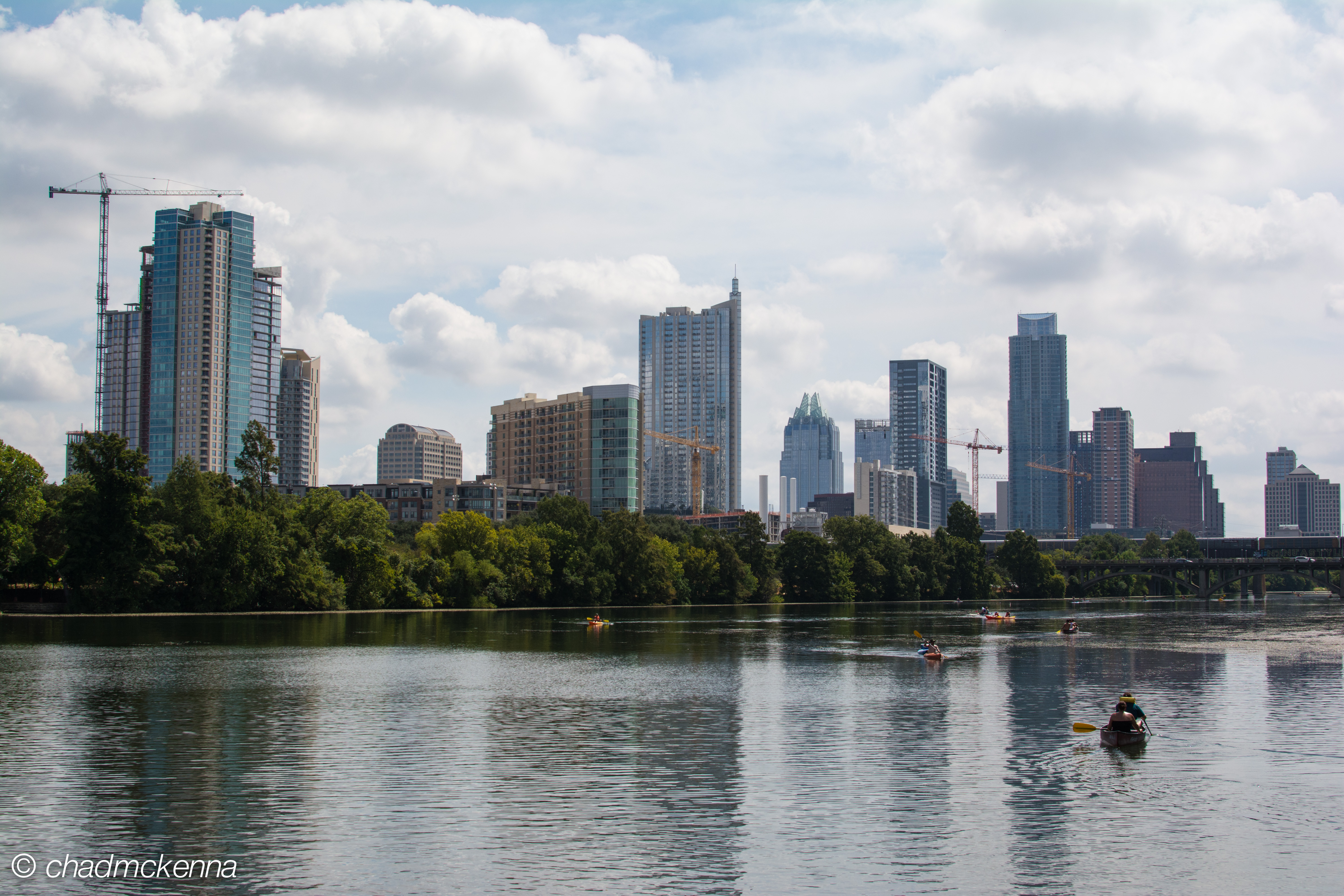 Single frame shot of downtown Austin, TX