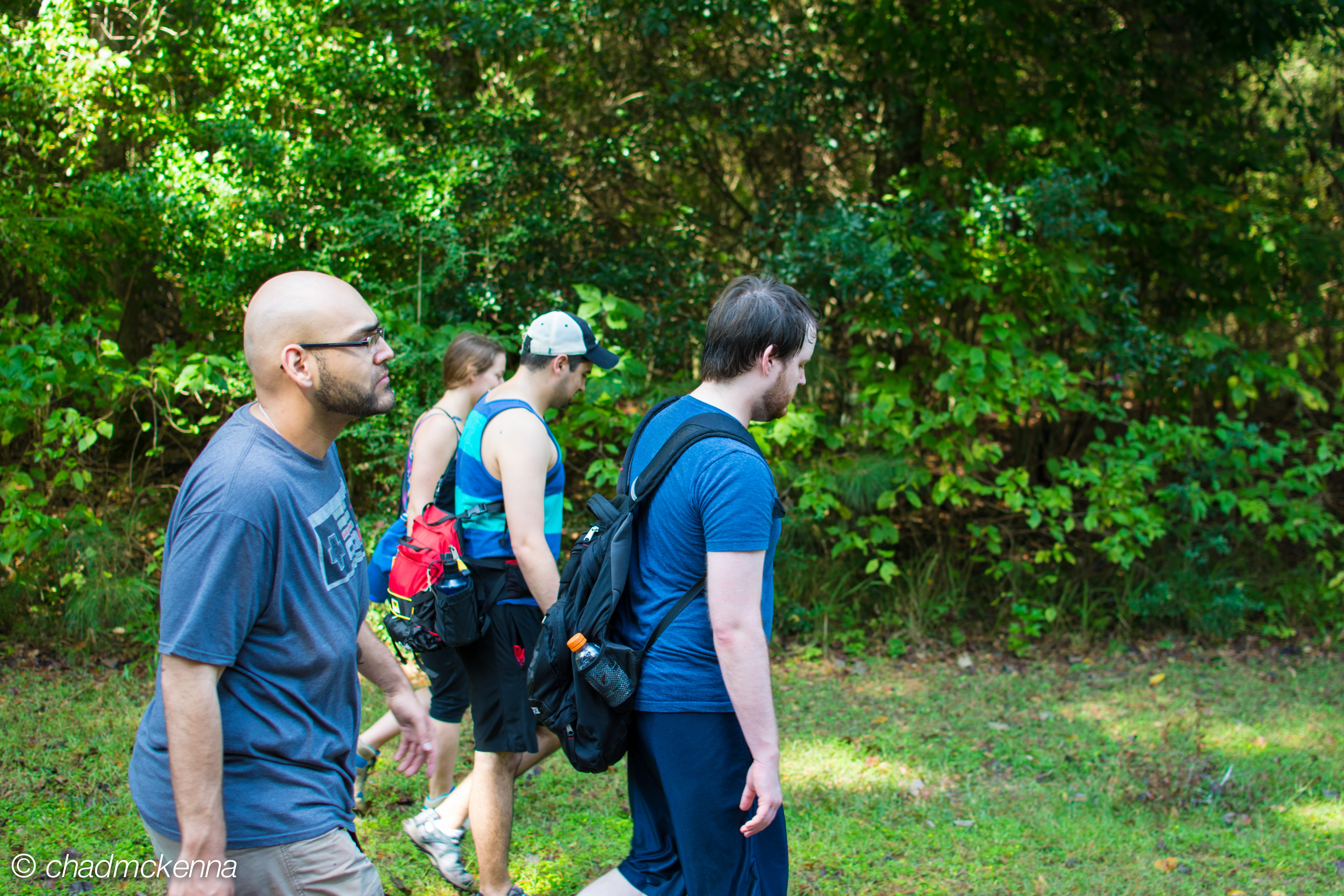 Hiking with the group