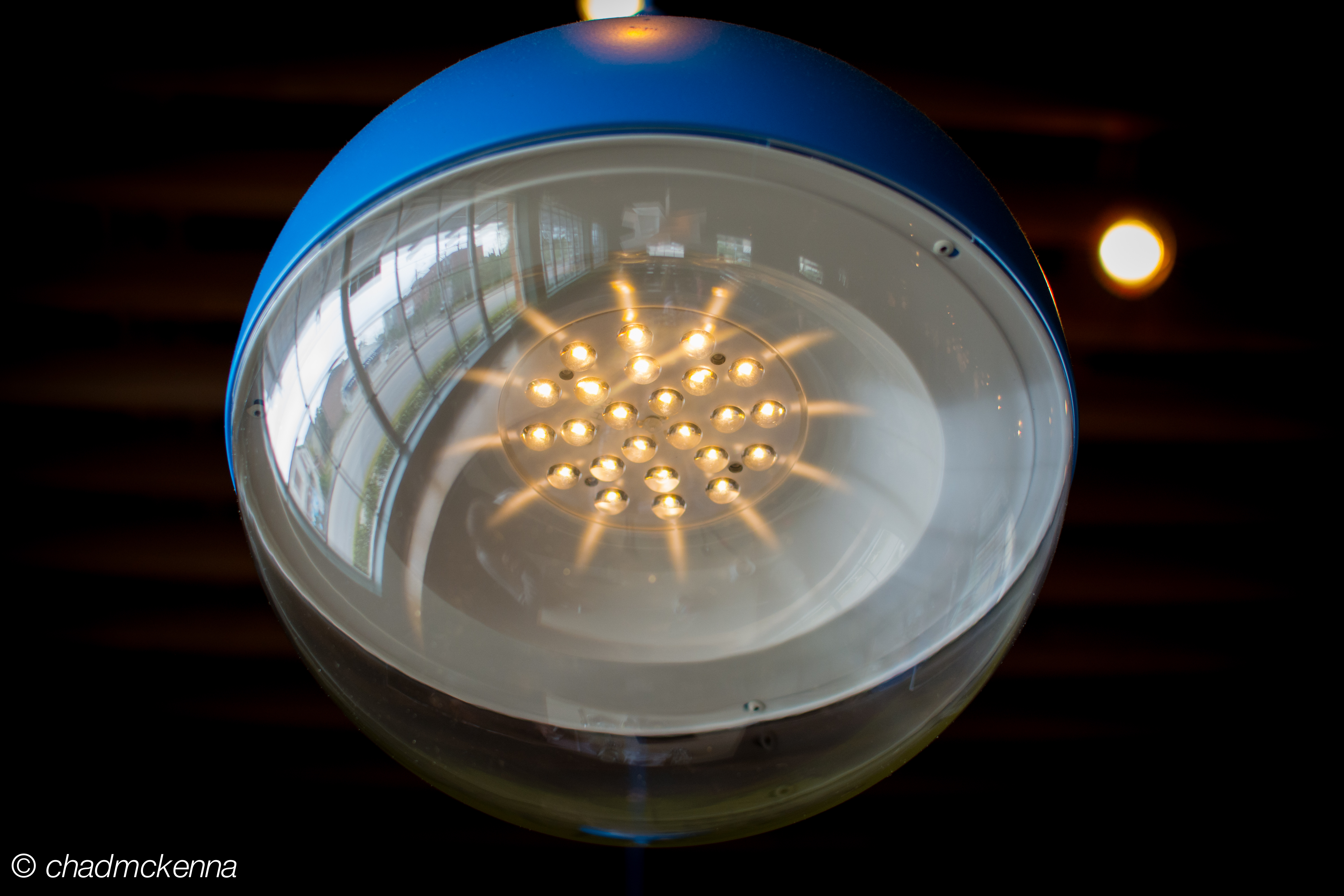 Abstract photo of a light at Benjy's