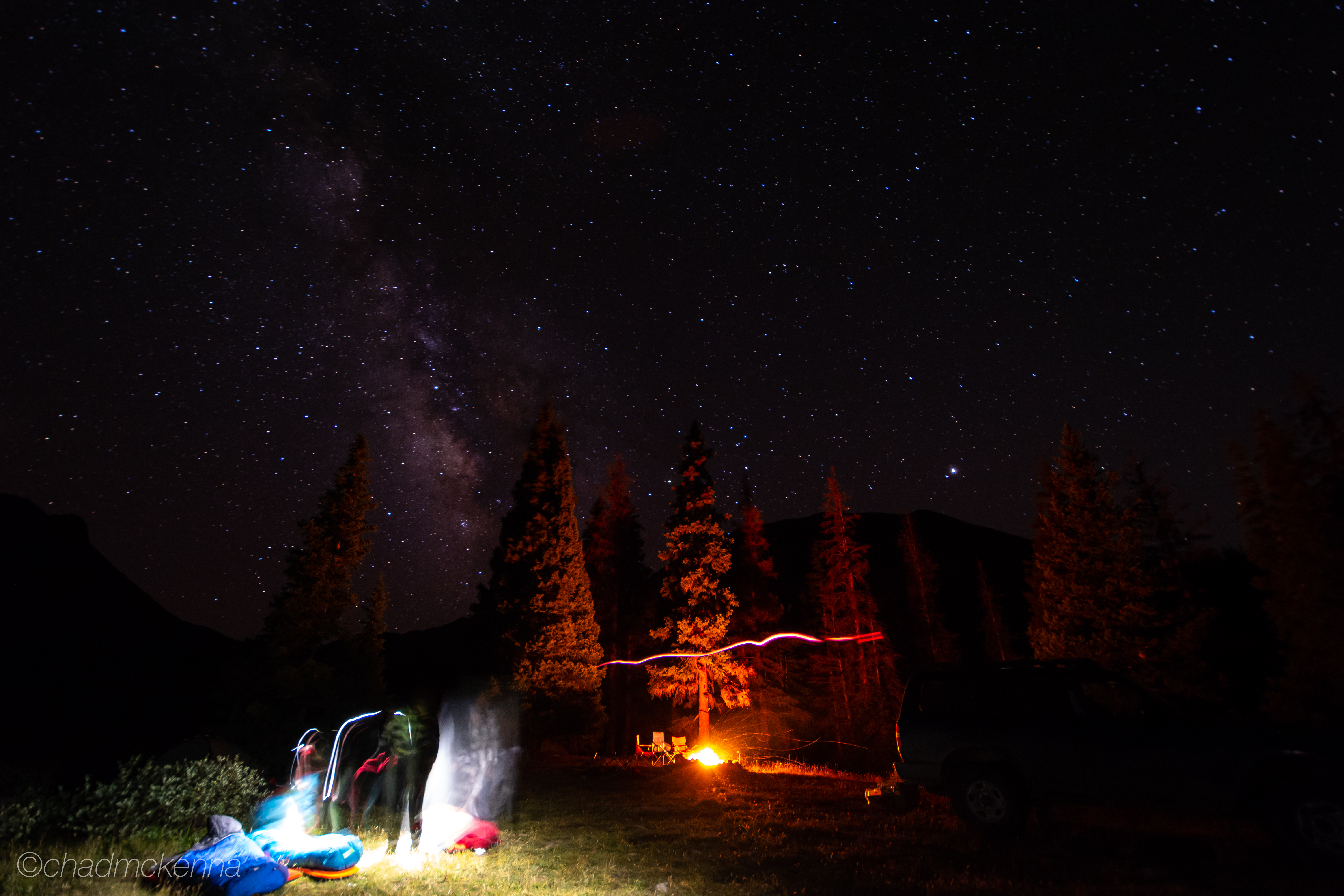 Getting set up to watch the meteor shower