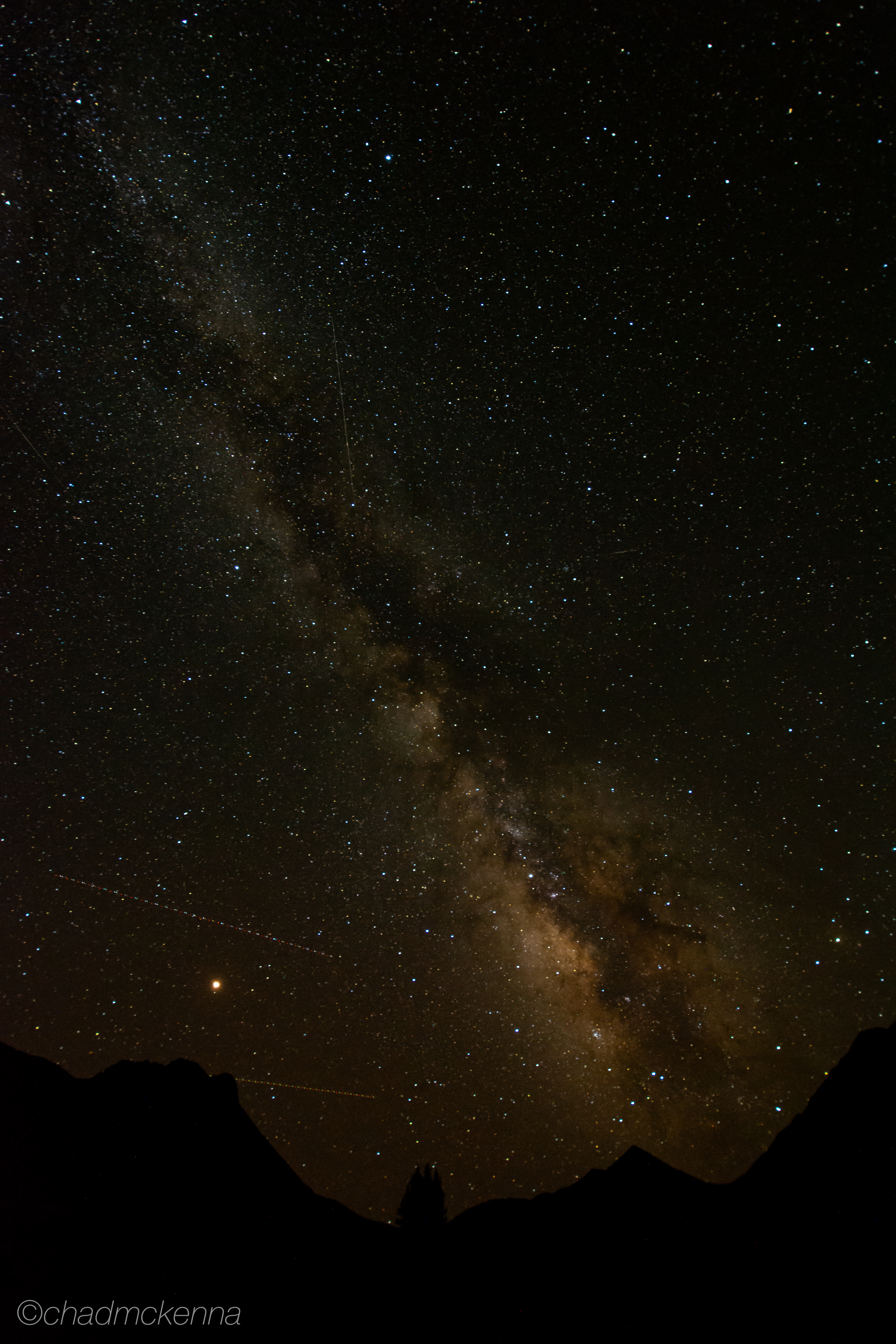 Milky Way with some meteors