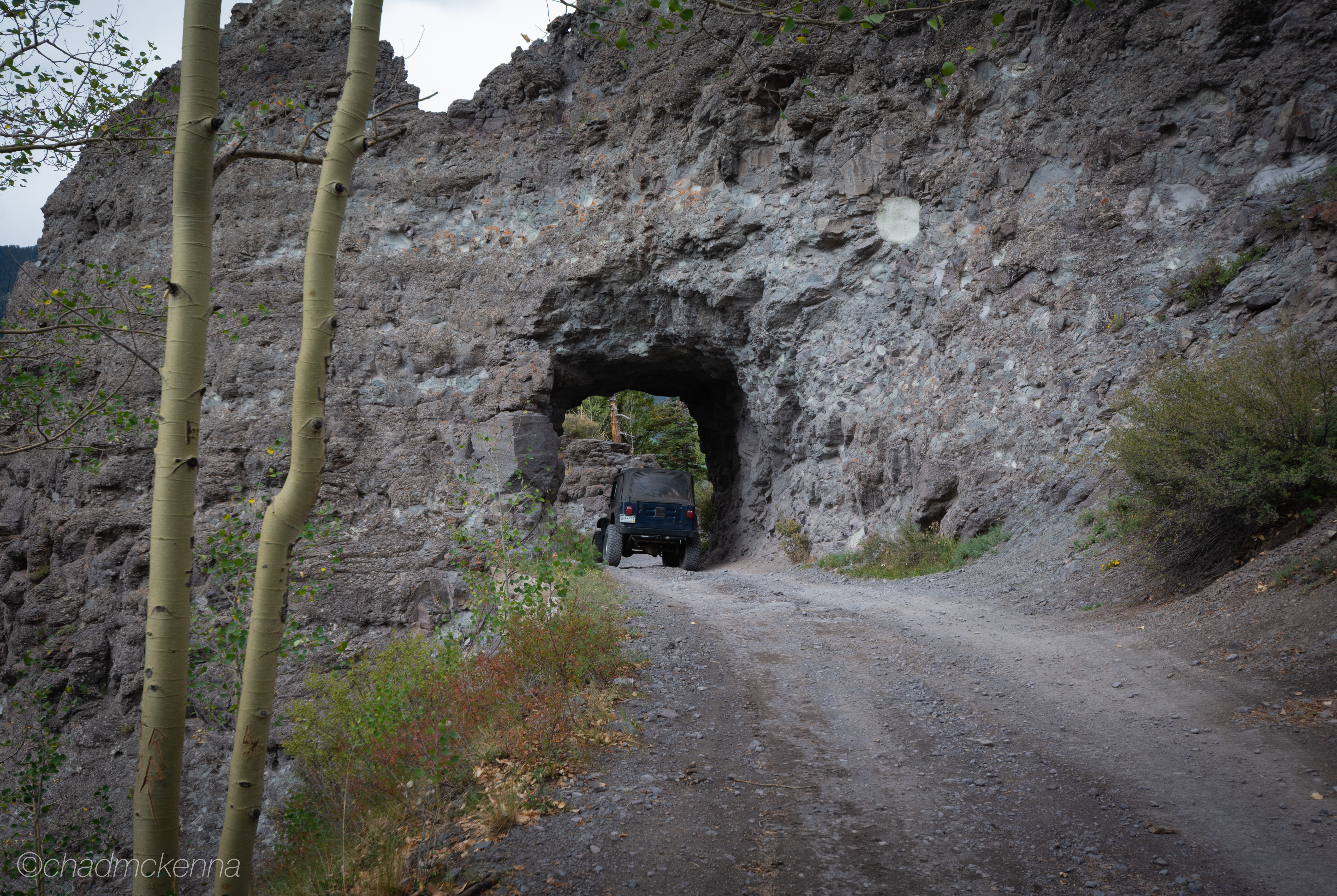Jacob heading through the tunnel