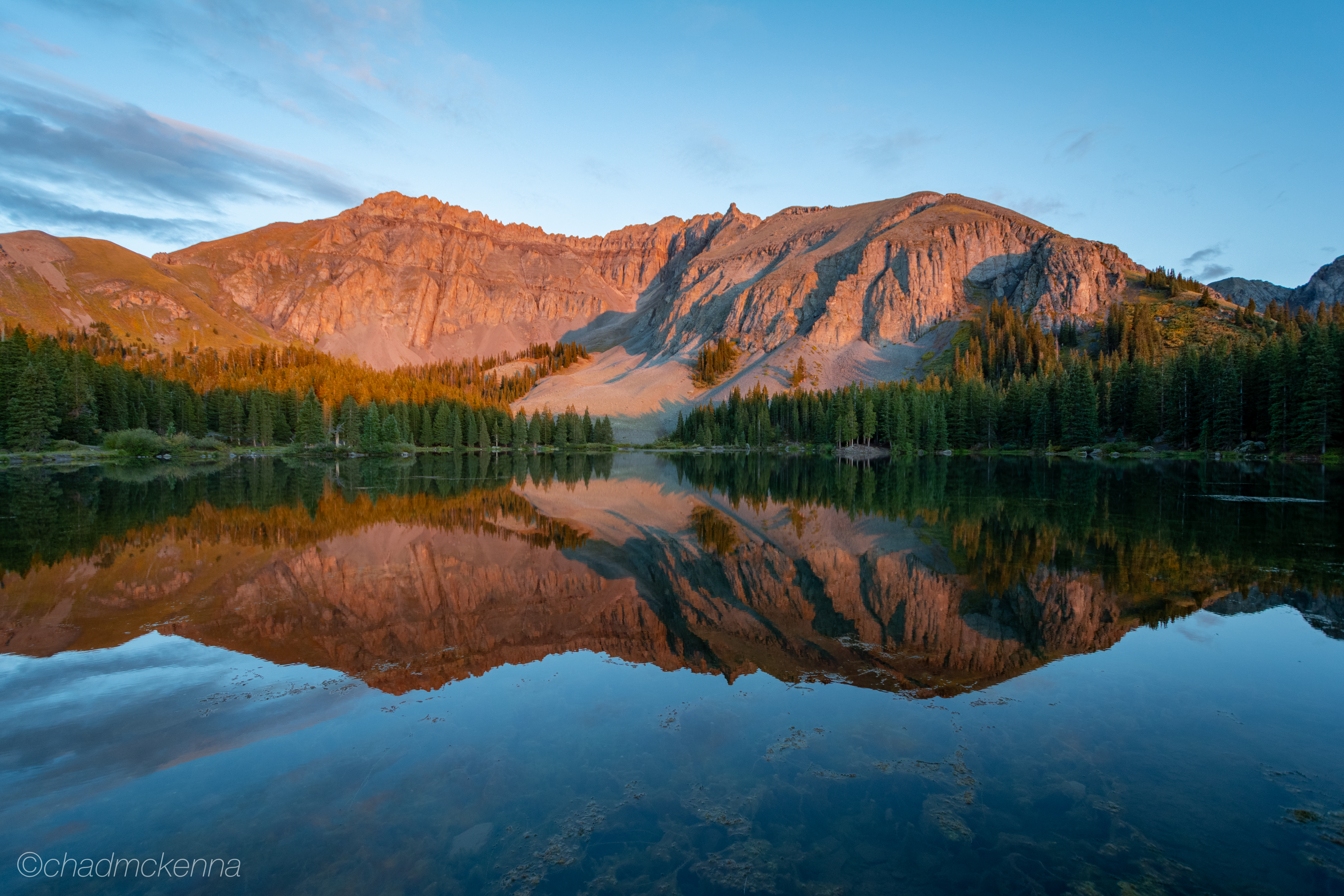 Sunset at Alta Lakes near Telluride