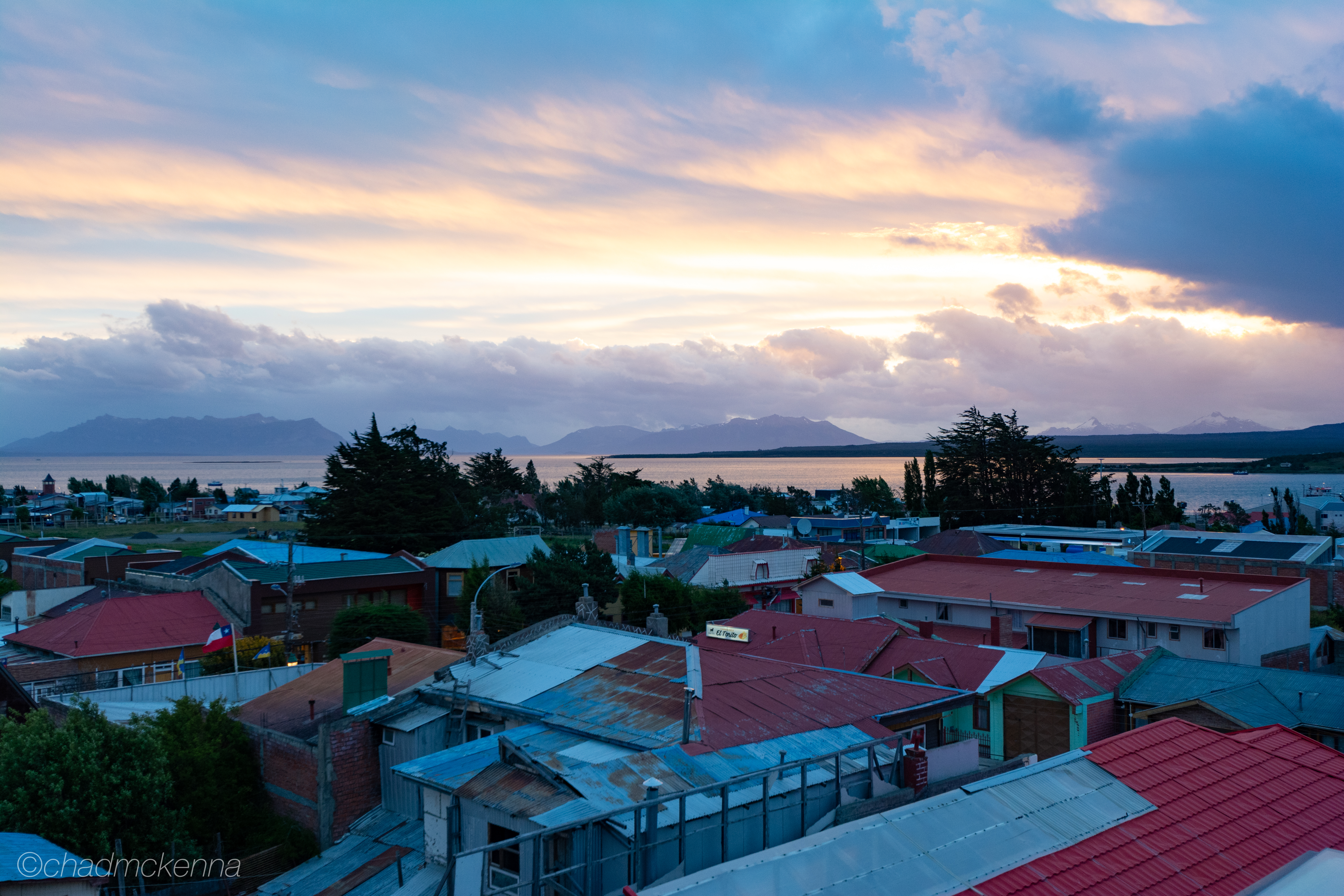 Sunset in Puerto Natales