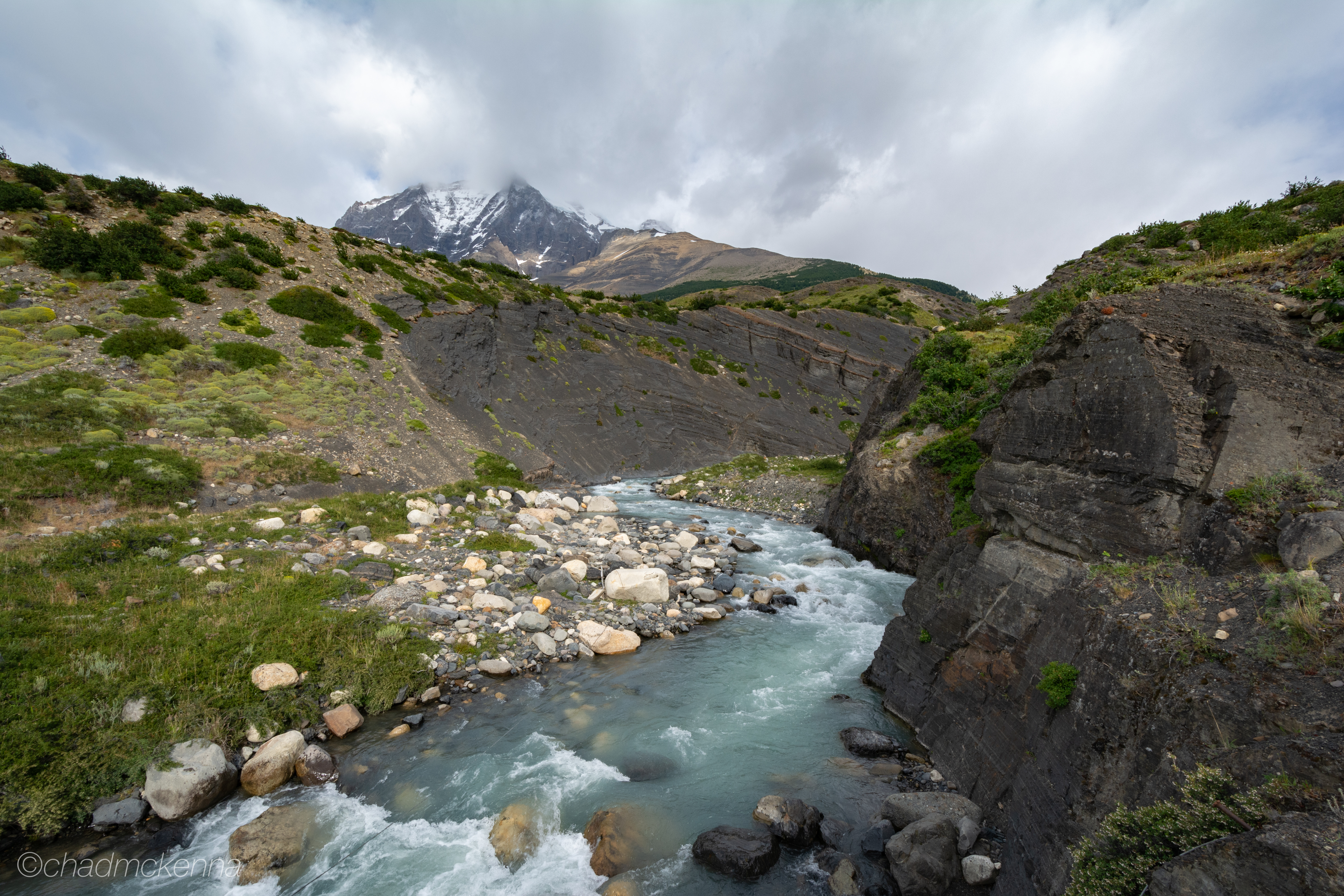 Hiking up to Las Torres