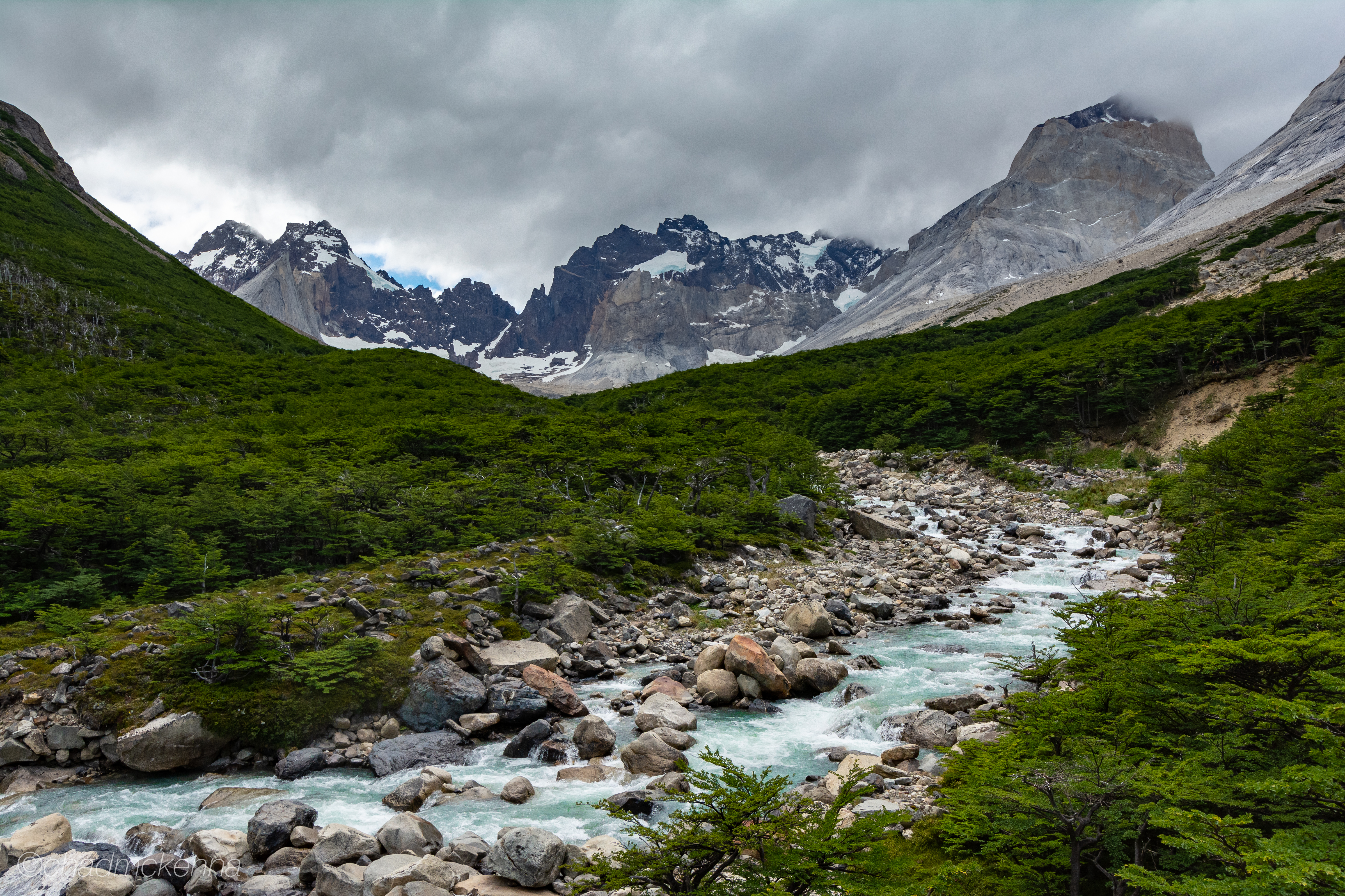 Looking back up towards Mirador Británico