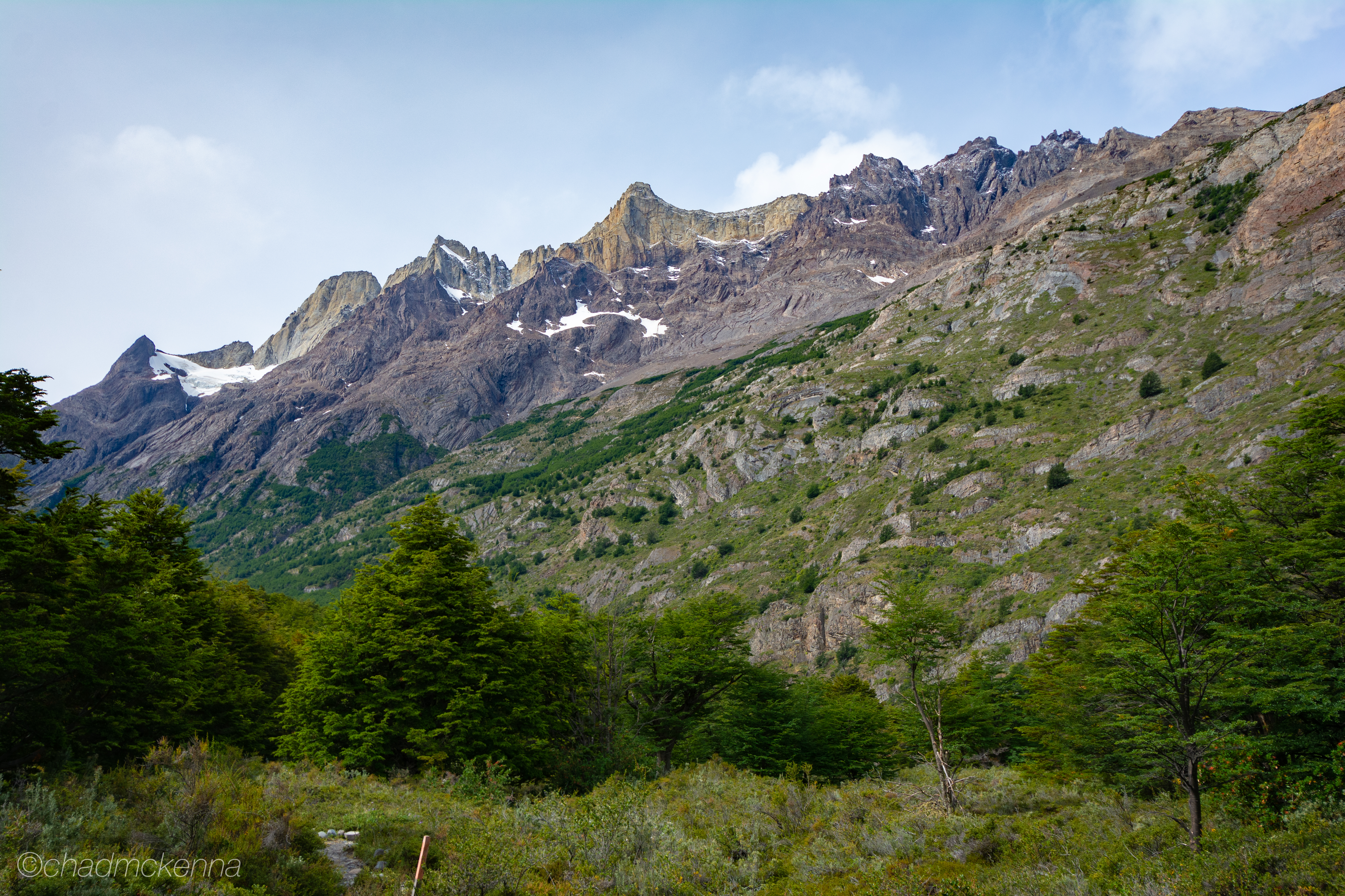 The view from Refugio Grey